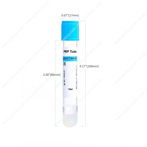 PRP Tube Sodium Citrate+Gel 10ml